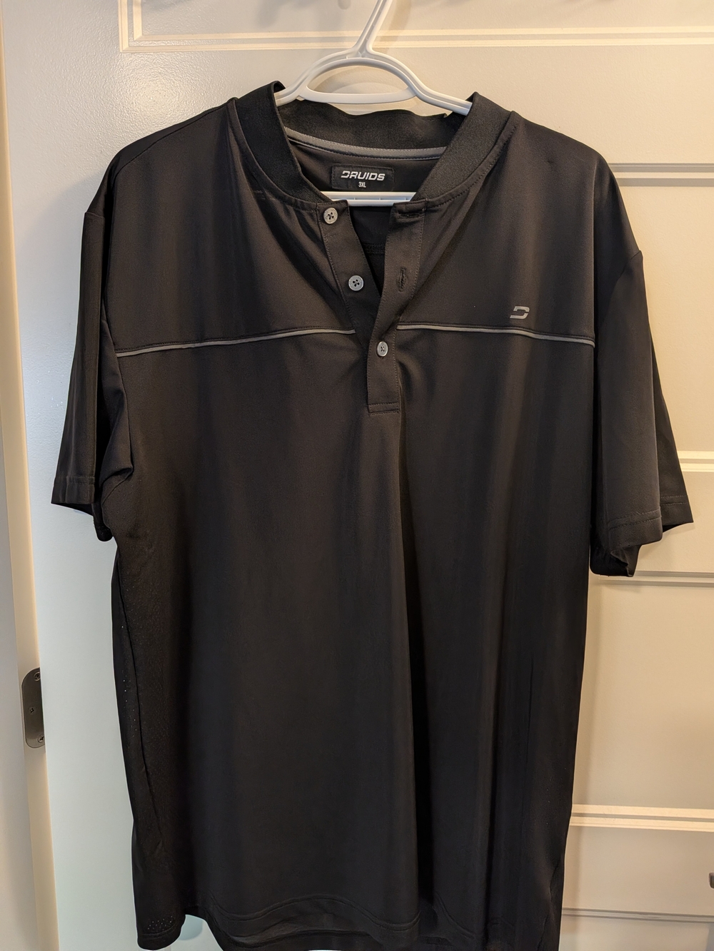 Druids Men's Black Golf Polo